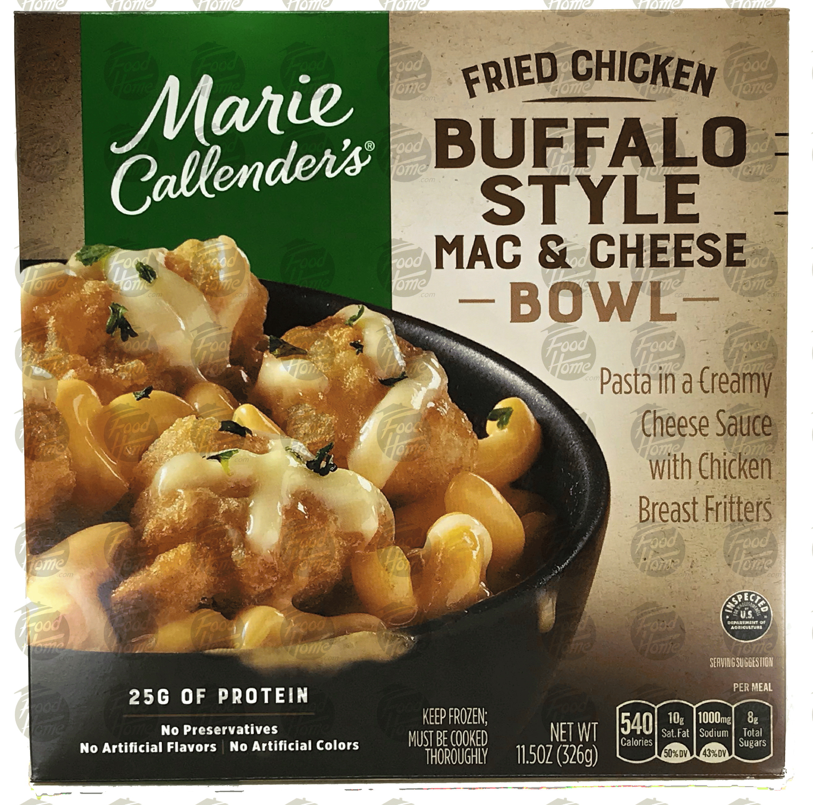 Marie Callender's Bowls  fried chicken buffalo style mac & cheese bowl, frozen entree Full-Size Picture